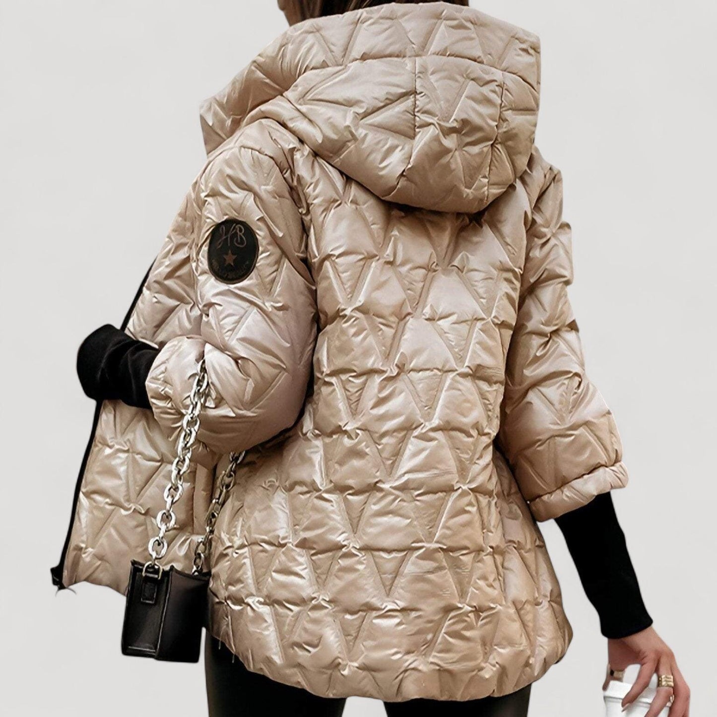 Helena | Lämmin ja moderni tikattu takki