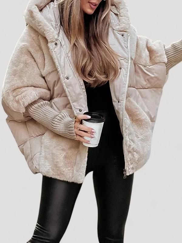 Naisten huppubomber-takki