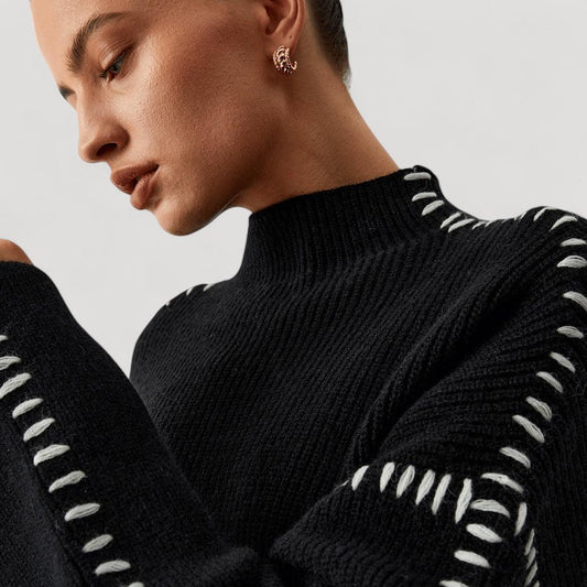 Aria | Premium Korkeakauluksinen Neule Yksilöllisellä Mukavuudella