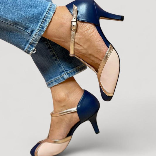 Alessia™ | Värikkäät ja mukavat T-nauhapumput pyöreällä kärjellä