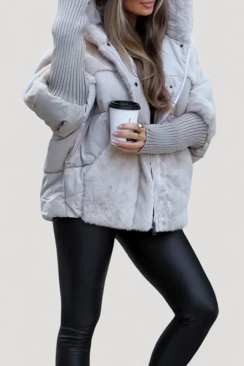 Naisten huppubomber-takki