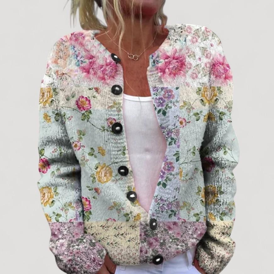 Lowri | Flower Print Cardigan