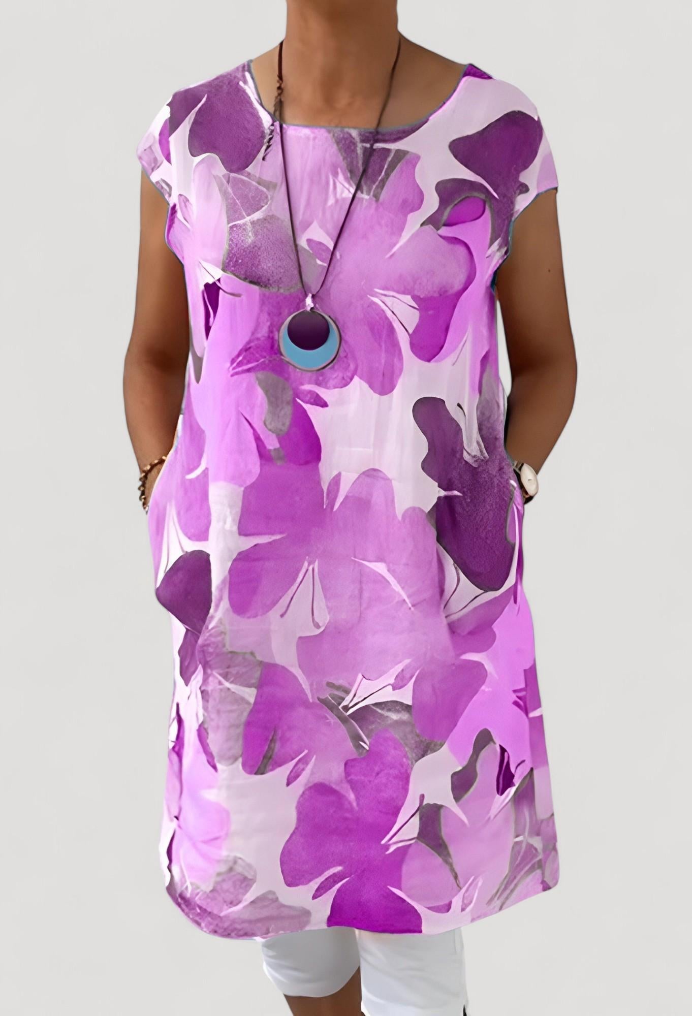 Ellen™ | Perhoskuvioitu mekko