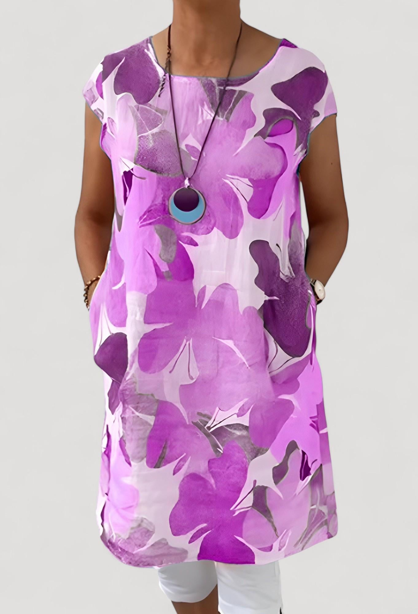 Ellen™ | Perhoskuvioitu mekko