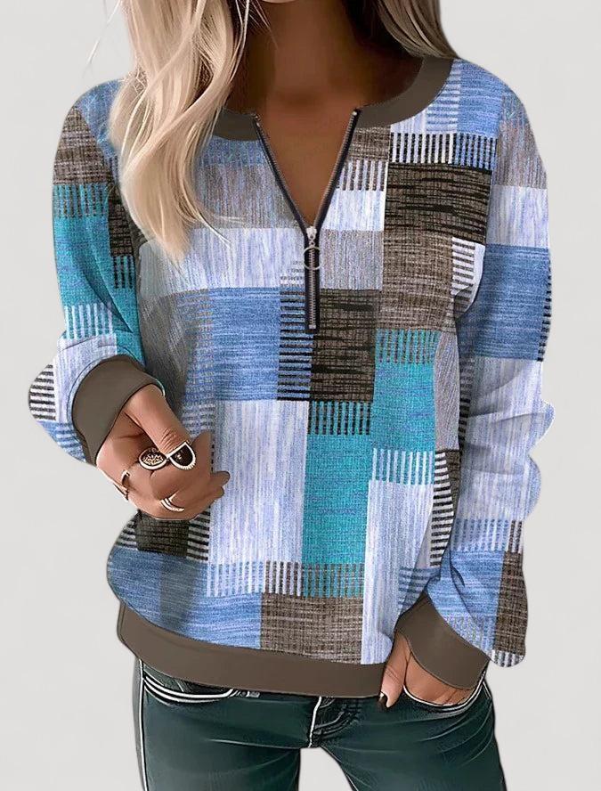 Franca | Vintagetyylinen väriblokkipusero