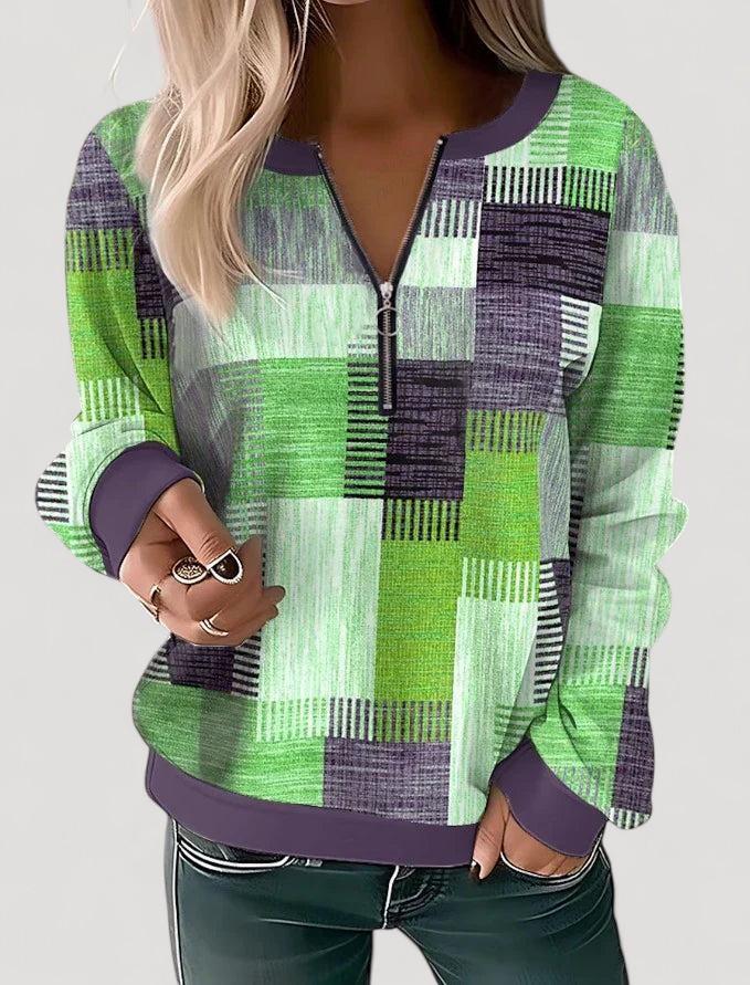 Franca | Vintagetyylinen väriblokkipusero