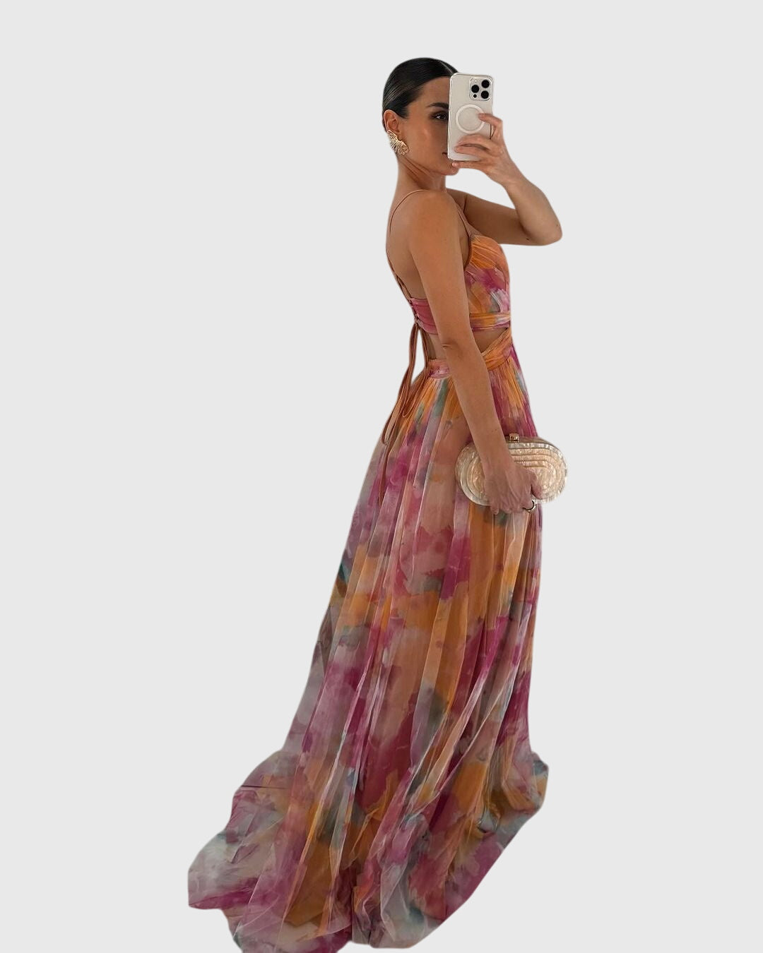 Giselle™ | Kukallinen Maxi Mekko