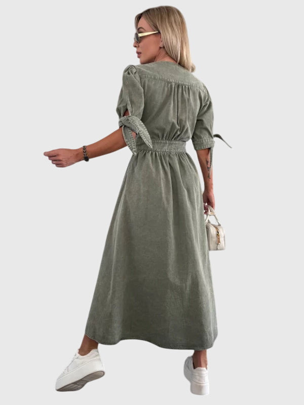 Sophia™ | Tyylikäs Denim-mekko