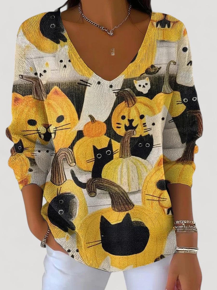 Benedetta – V-Neck Knit Sweater