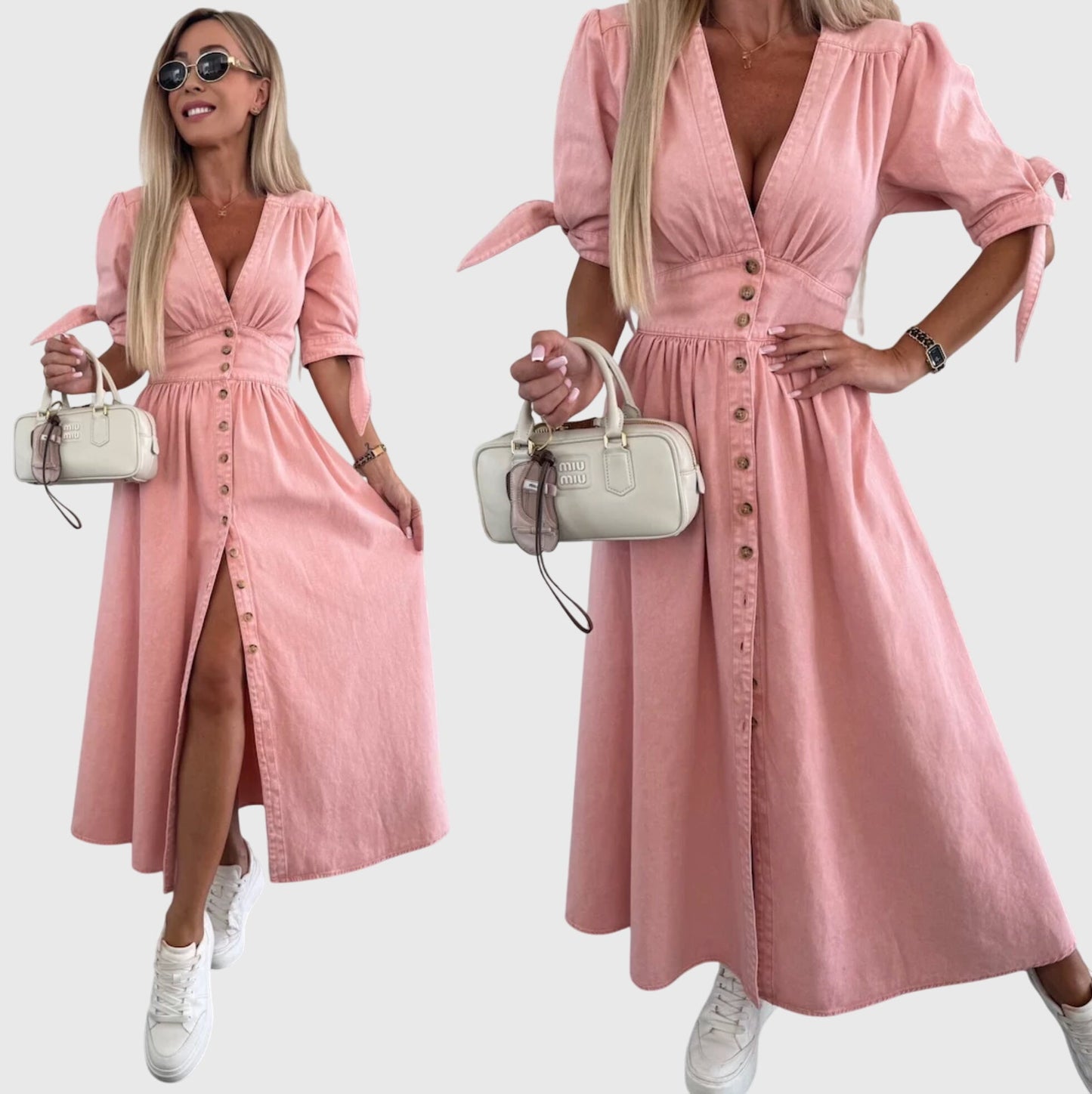 Sophia™ | Tyylikäs Denim-mekko