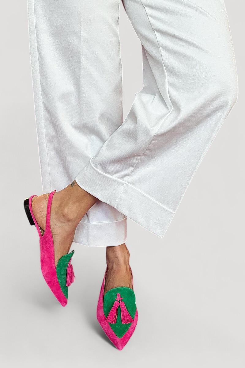 Frendessa | Ballerinat frangeilla ja nilkkahihnalla