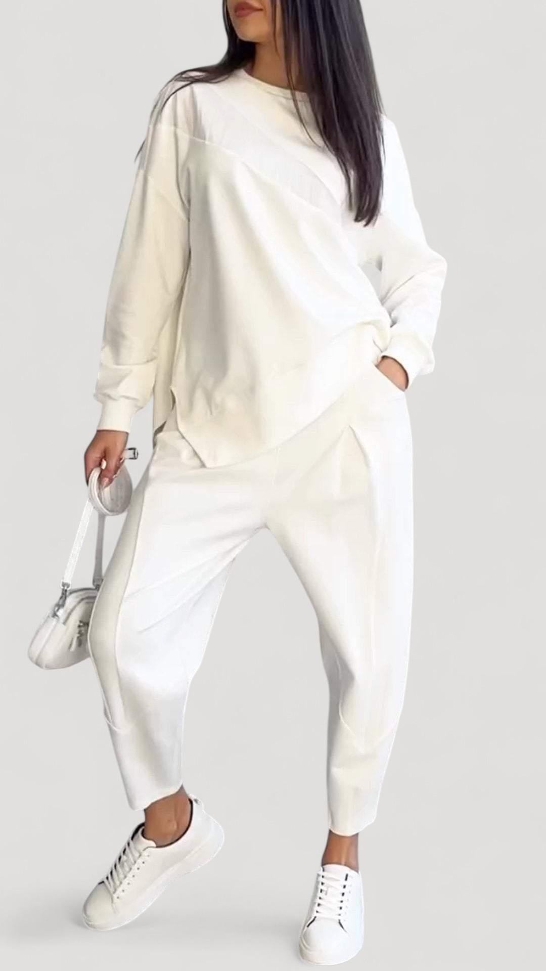 Floriana™ | Kaksi osaa pyöreällä kaula-aukolla ja pitkillä hihoilla