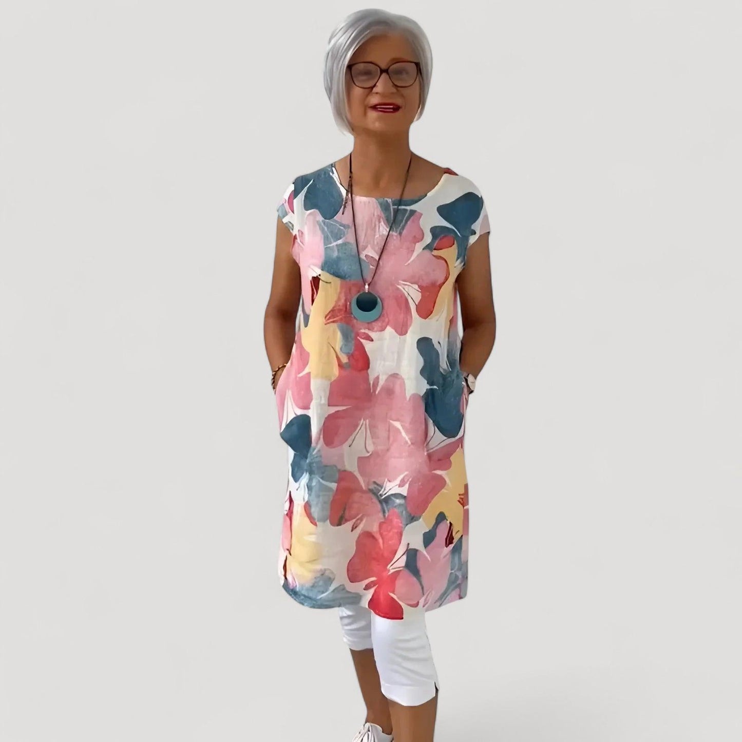 Ellen™ | Perhoskuvioitu mekko