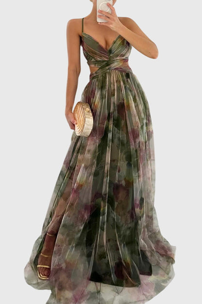 Giselle™ | Kukallinen Maxi Mekko