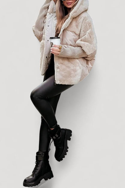 Naisten huppubomber-takki