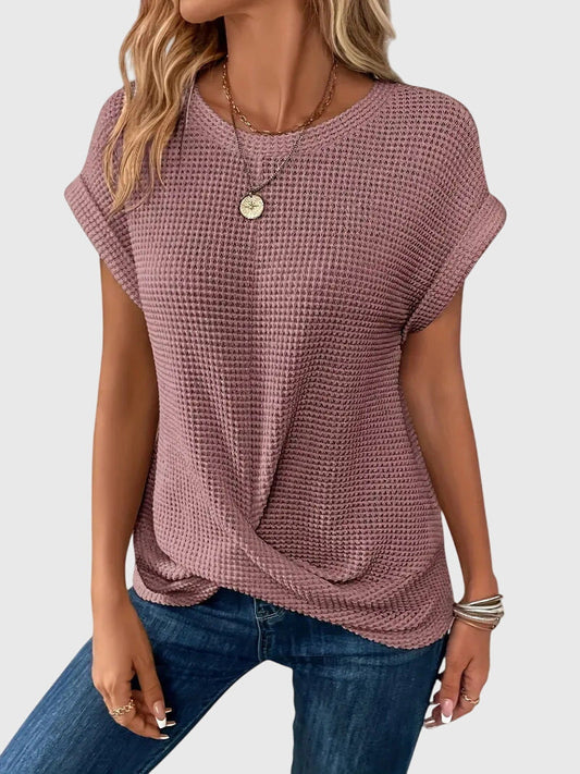 Isa™ | Tyylikäs Paita Pyöreällä Kaula-aukolla