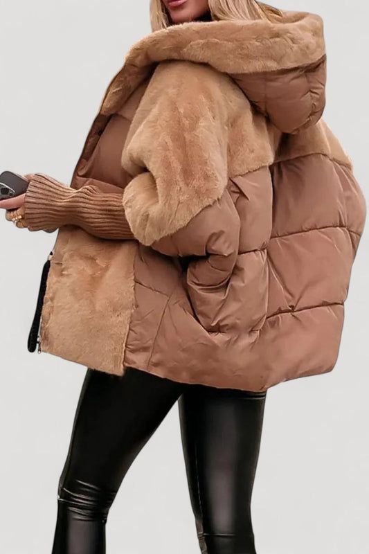 Naisten huppubomber-takki