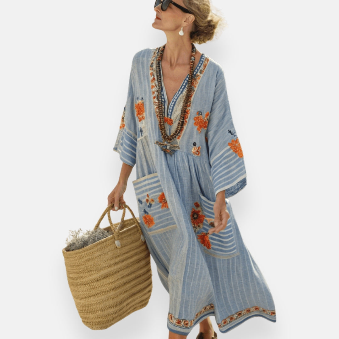 Margaux | Tyylikäs ja raikas minimalistinen kaftan-mekko