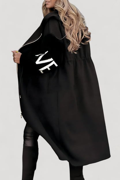 Lysanne - Pitkä Takki Huoodilla ja Taskuilla