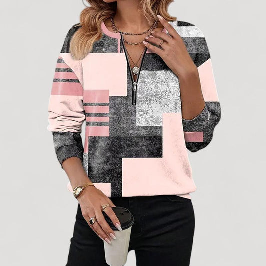 Franca | Vintagetyylinen väriblokkipusero