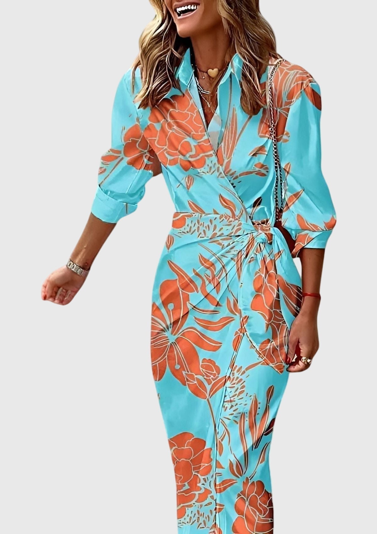 Everly™ | Tyylikäs Kietaisumekko Printillä