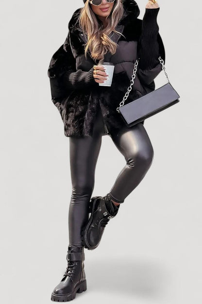 Naisten huppubomber-takki