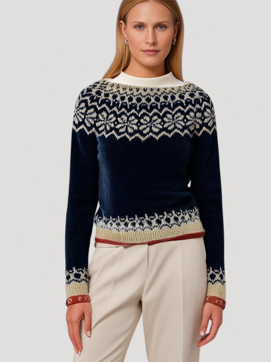 Giovanna | Retro Islannin Jacquard Neule