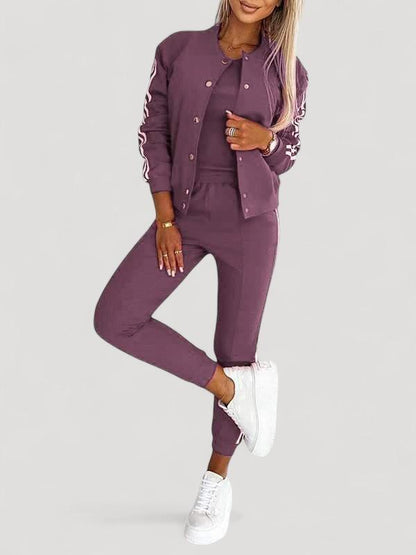 Yasmine - Baseballtakki ja 3-osainen Housusetti