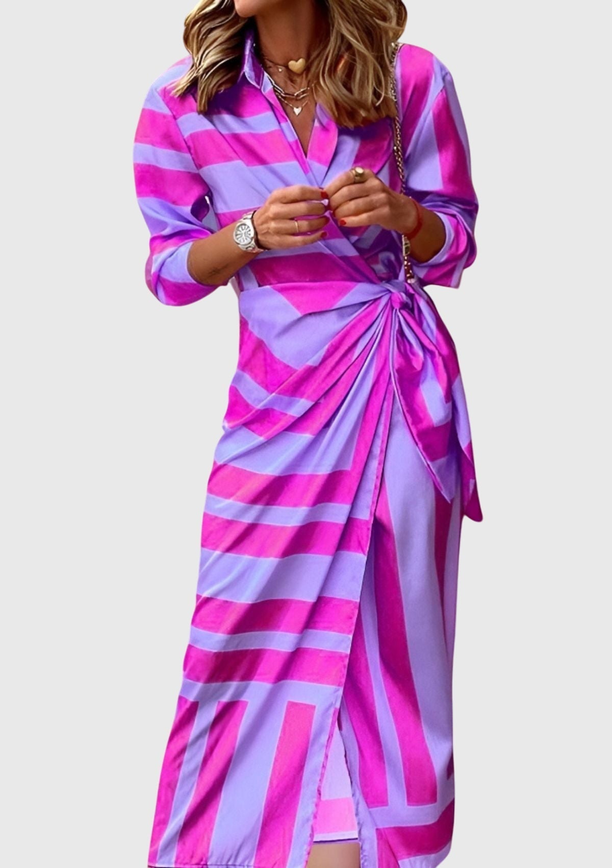 Everly™ | Tyylikäs Kietaisumekko Printillä