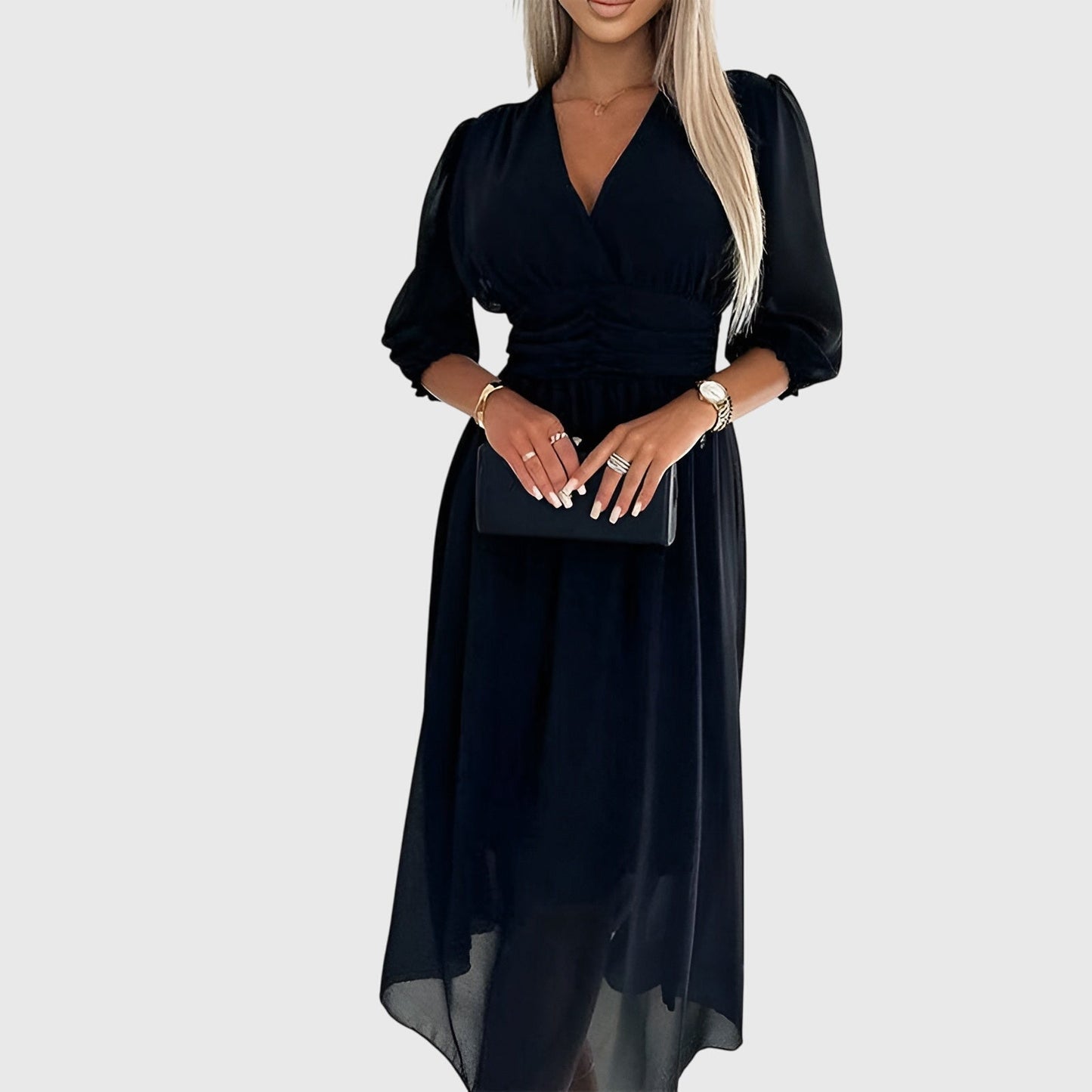 Chloe™ | Kevyt Silkkinen Chiffon Mekko