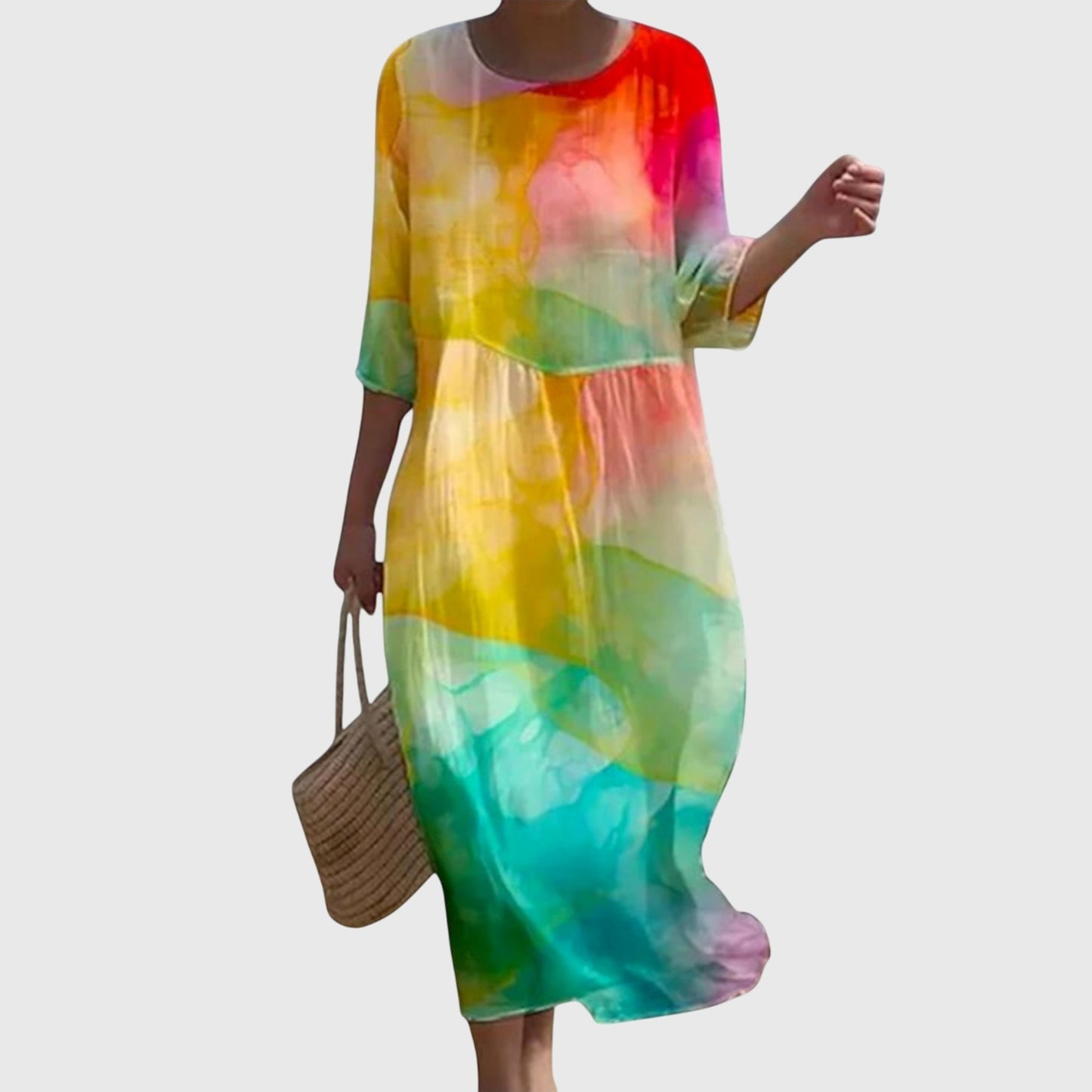 Hayley™ | Tyylikäs Kukallinen Maxi Mekko