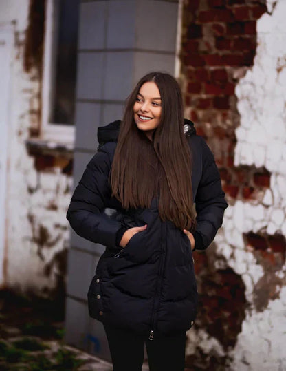 BEATRICE™ | LÄMMIN TAKKI ECOPELUCHE-VUORELLA
