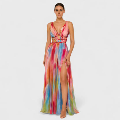 Freya - Long Printed Dress