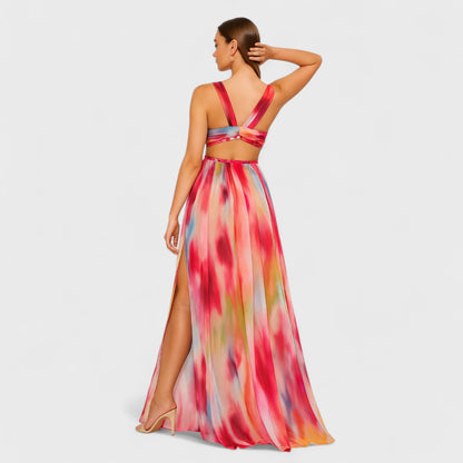 Freya - Long Printed Dress