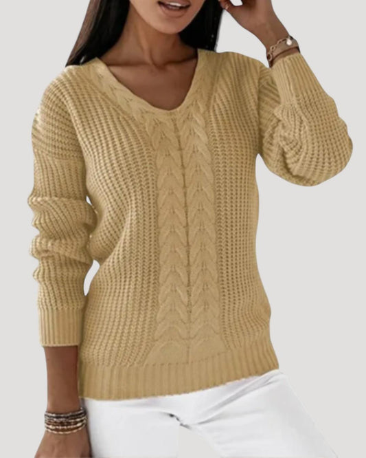 Ariana™ Elegant neulepaita V-pääntiellä