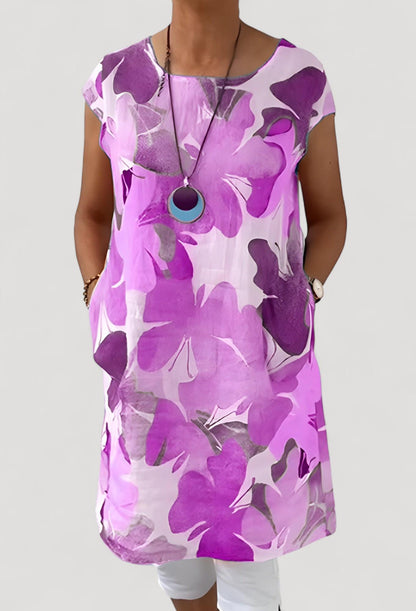 Ellen™ | Perhoskuvioitu mekko