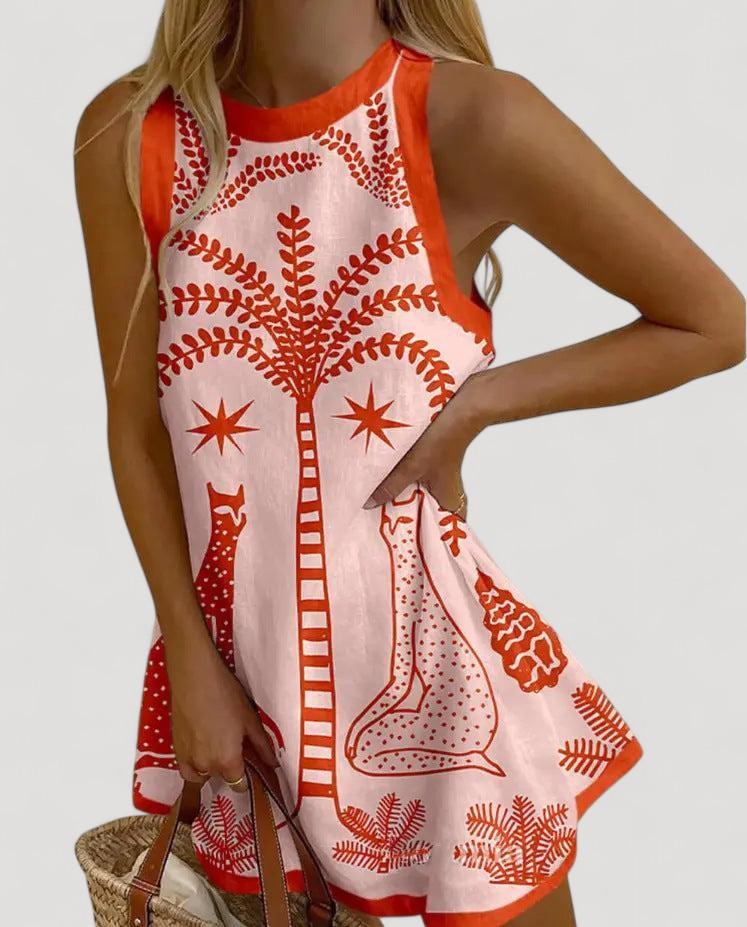 Vera™ | Minimekko Trooppisilla Palmupuille