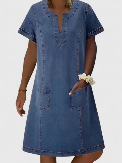 Christine | Elegantti Denim Mekko