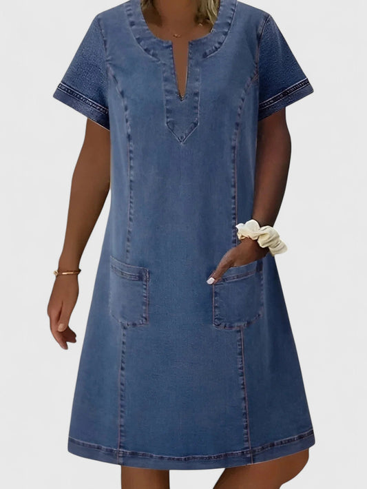 Christine | Elegantti Denim Mekko