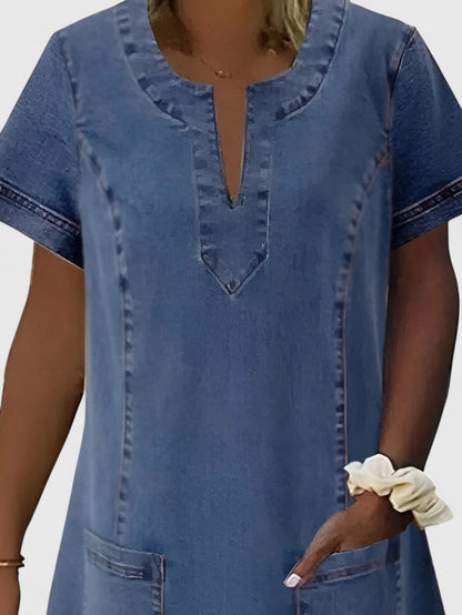 Christine | Elegantti Denim Mekko