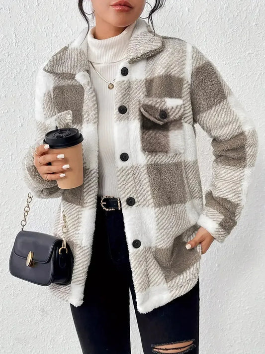 Martin | Tyylikäs Ruudullinen Fleece-takki