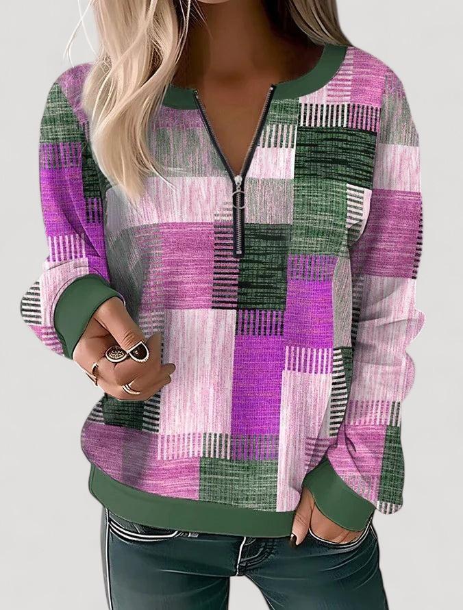 Franca | Vintagetyylinen väriblokkipusero