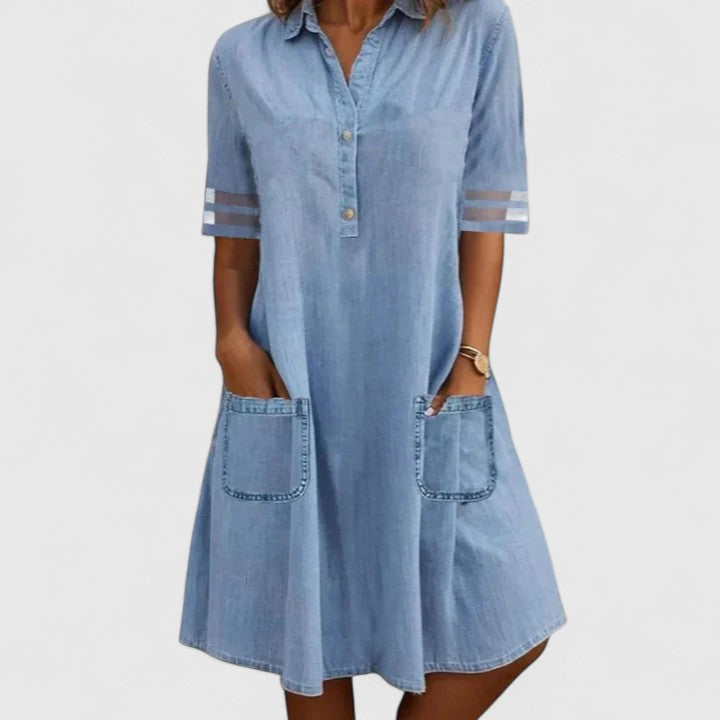 Brittany | Figuuria Korostava Denim Mekko