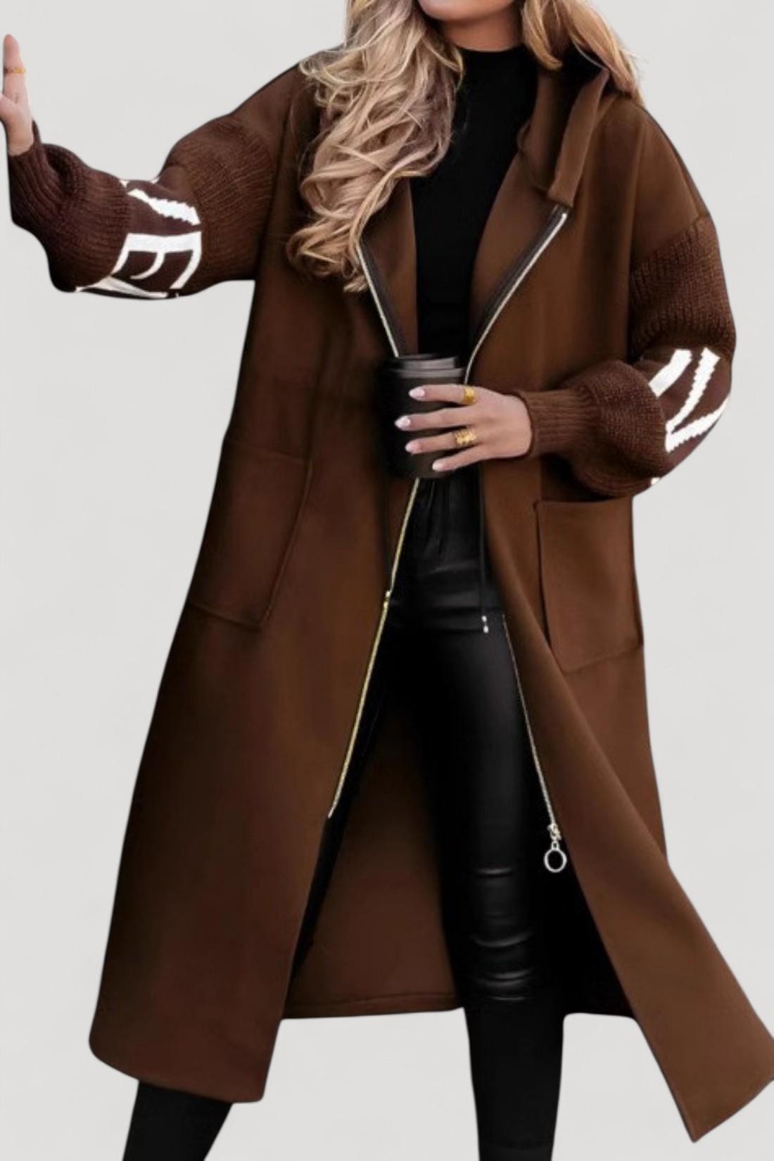 Lysanne - Pitkä Takki Huoodilla ja Taskuilla