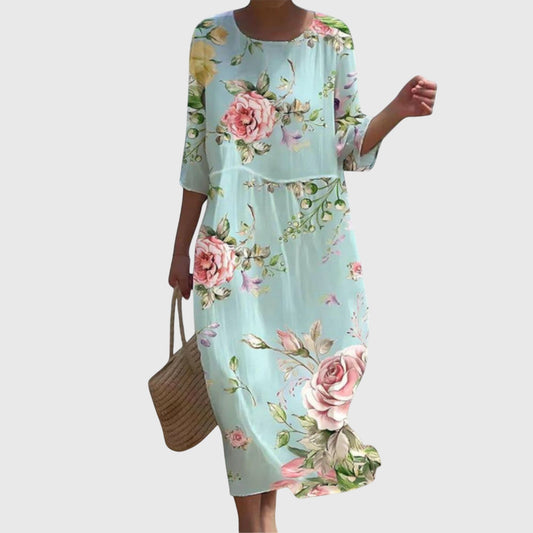Hayley™ | Tyylikäs Kukallinen Maxi Mekko