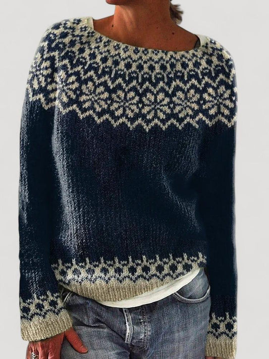 Giovanna | Retro Islannin Jacquard Neule