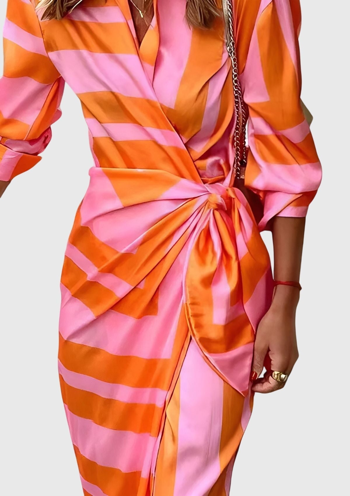 Everly™ | Tyylikäs Kietaisumekko Printillä