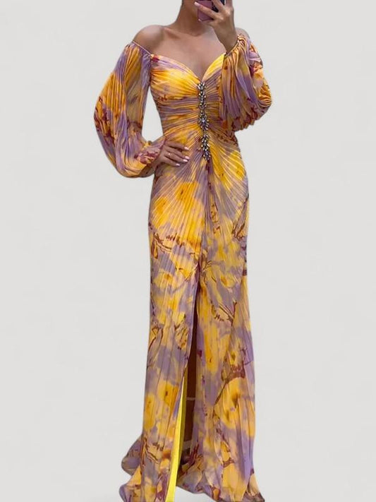 Kristine | Tyylikäs V-pääntie mekko