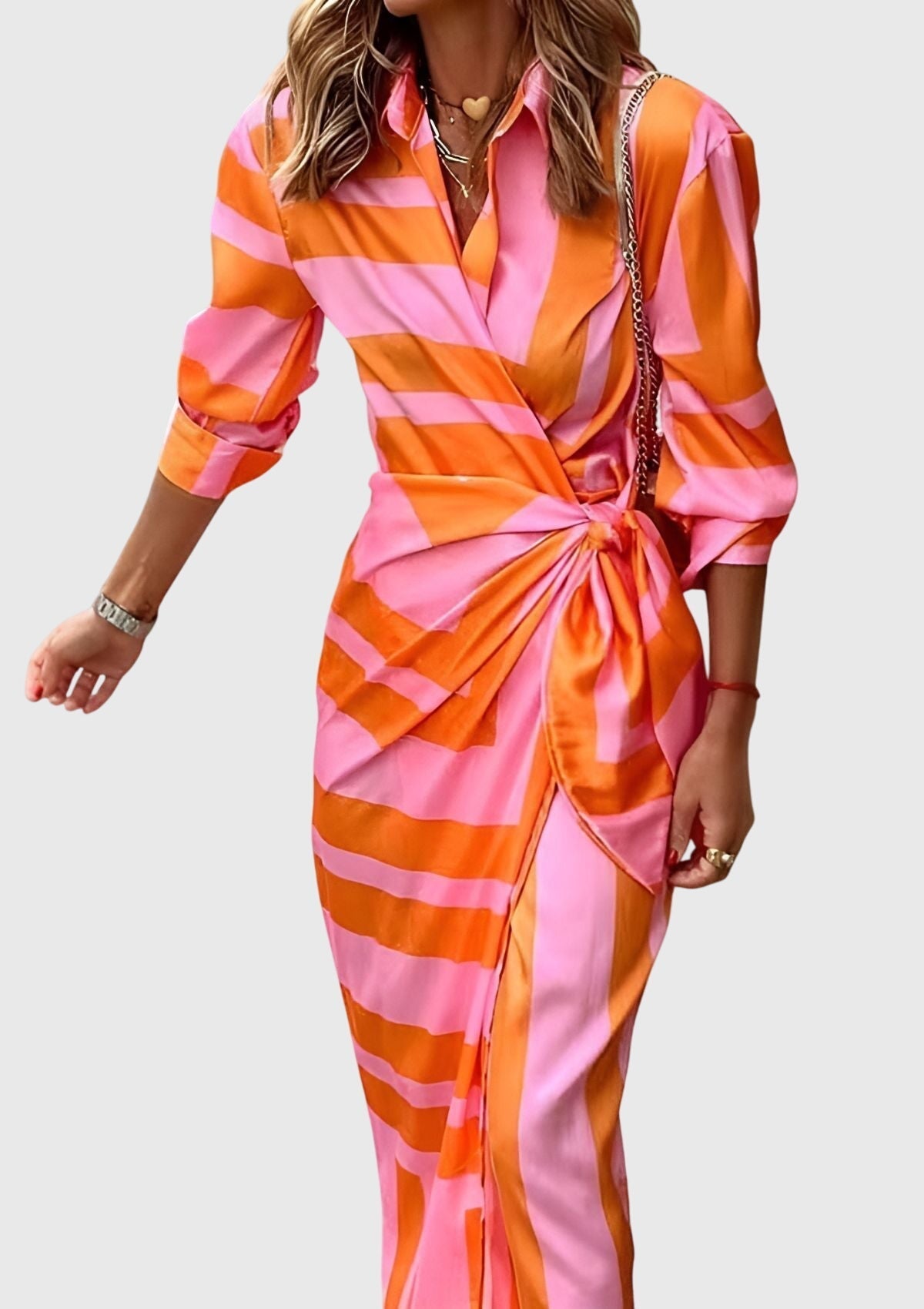 Everly™ | Tyylikäs Kietaisumekko Printillä