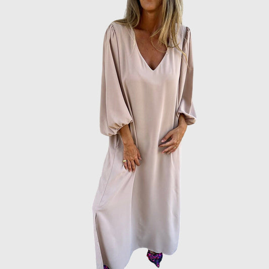 Carol™ - Pitkä Boho-mekko taskuilla